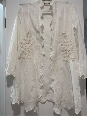 Soft Surroundings cotton open front tunic